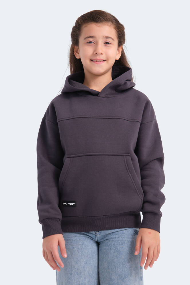 Slazenger LENE Unisex Kids Sweatshirt Dark Grey