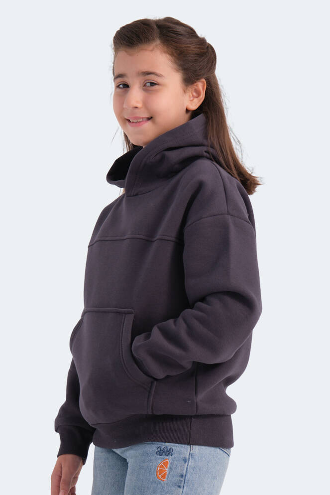 Slazenger LENE Unisex Kids Sweatshirt Dark Grey