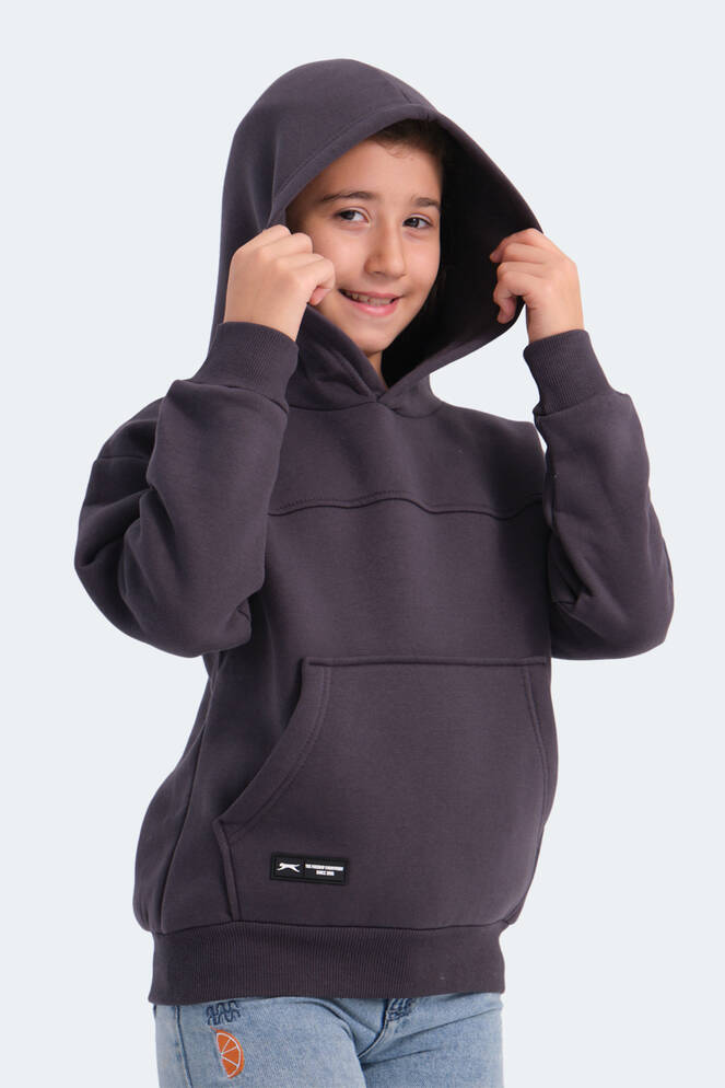 Slazenger LENE Unisex Kids Sweatshirt Dark Grey