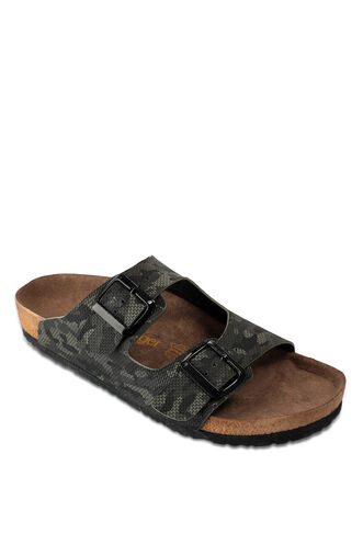 Slazenger LENS Men's Slippers Khaki Camouflage - Thumbnail