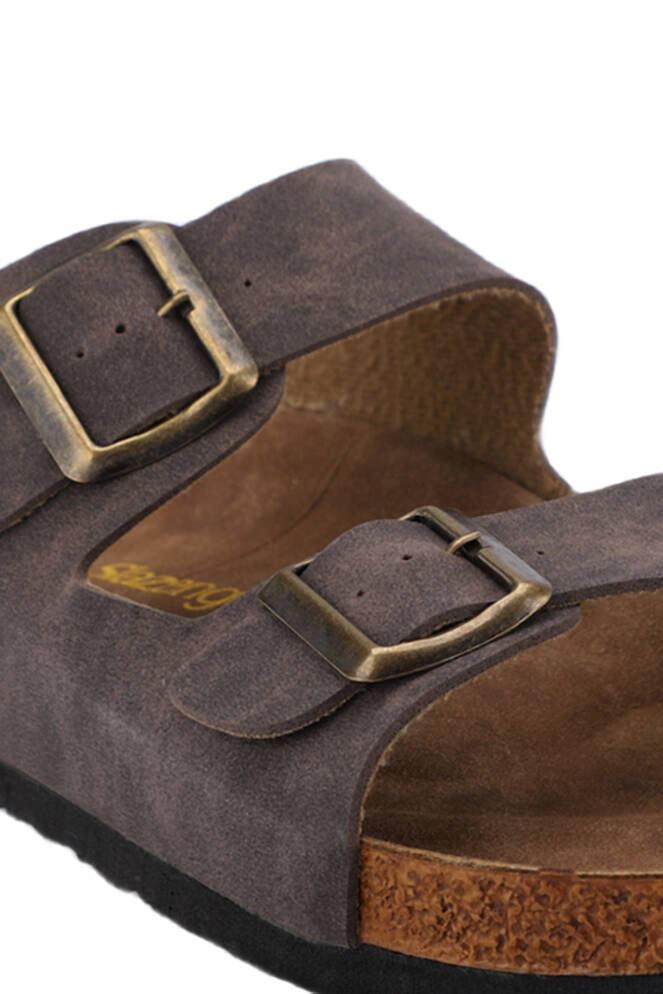 Slazenger LENS Unisex Slippers Brown Nubuck