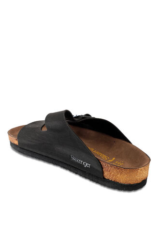 Slazenger LENS Women's Slippers Black Nubuck - Thumbnail