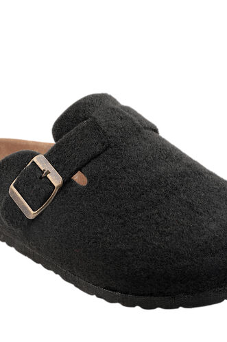 Slazenger LEO Felt Women's Slippers Black - Thumbnail