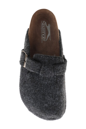 Slazenger LEO Felt Women's Slippers Dark Gray - Thumbnail