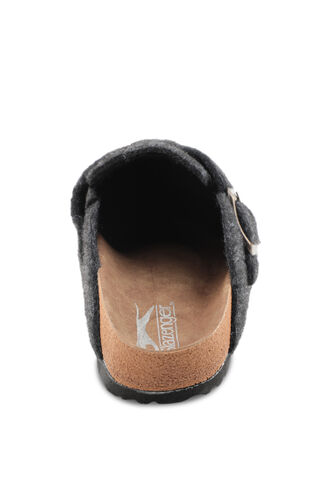 Slazenger LEO Felt Women's Slippers Dark Gray - Thumbnail