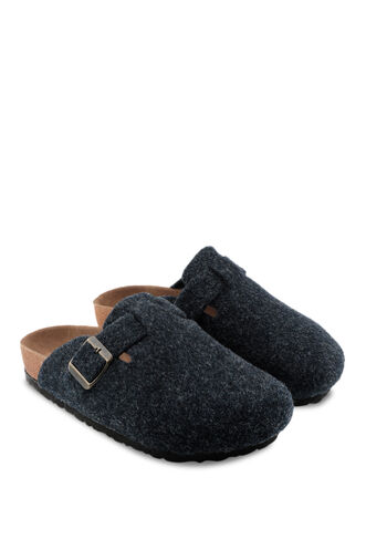 Slazenger LEO Felt Women's Slippers Navy - Thumbnail