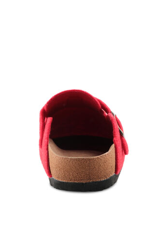 Slazenger LEO Felt Women's Slippers Red - Thumbnail