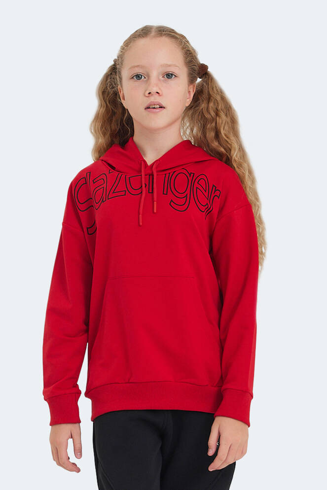 Slazenger LETTO Unisex Kids Sweatshirt Red