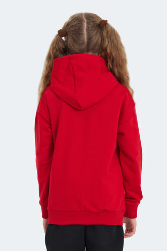 Slazenger LETTO Unisex Kids Sweatshirt Red - Thumbnail