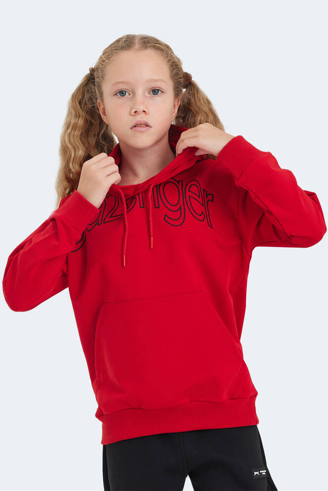 Slazenger LETTO Unisex Kids Sweatshirt Red