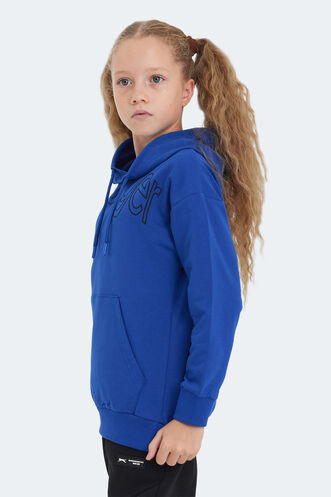 Slazenger LETTO Unisex Kids Sweatshirt Royal Blue - Thumbnail