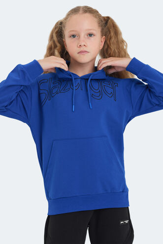 Slazenger LETTO Unisex Kids Sweatshirt Royal Blue - Thumbnail