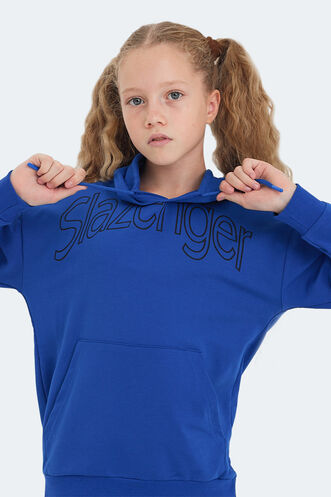 Slazenger LETTO Unisex Kids Sweatshirt Royal Blue - Thumbnail