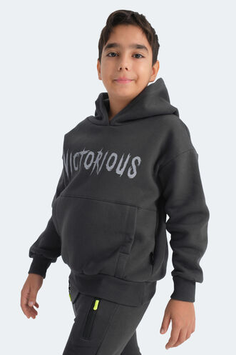 Slazenger LEXUS Unisex Kids Sweatshirt Dark Grey - Thumbnail