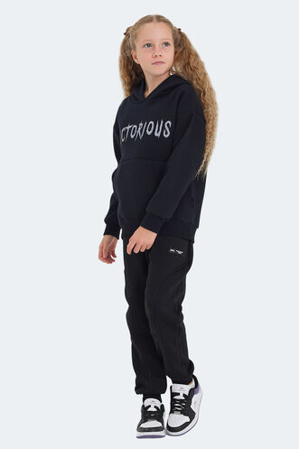 Slazenger LEXUS Unisex Çocuk Sweatshirt Lacivert - Thumbnail