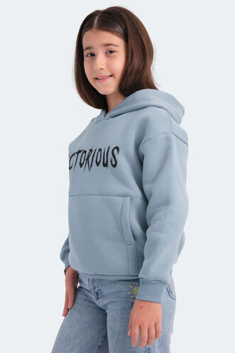 Slazenger LEXUS Unisex Çocuk Sweatshirt Mavi - Thumbnail