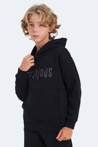 Slazenger LEXUS Unisex Kids Sweatshirt Black - Thumbnail