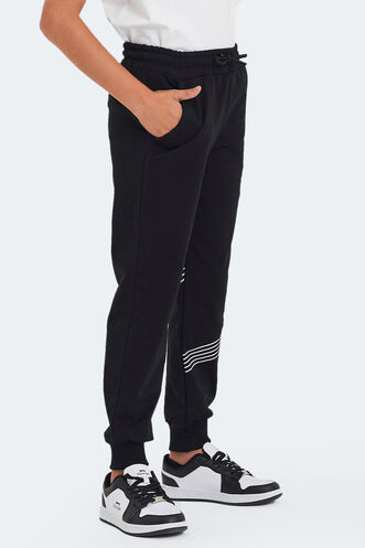 Slazenger LIKE Unisex Kids Sweatpants Black - Thumbnail