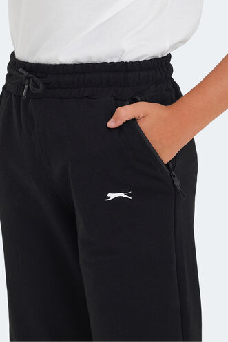 Slazenger LIKE Unisex Kids Sweatpants Black - Thumbnail