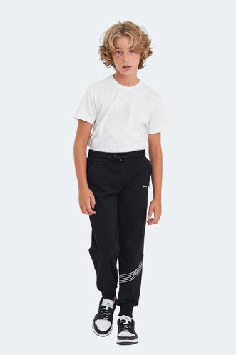 Slazenger LIKE Unisex Kids Sweatpants Black - Thumbnail