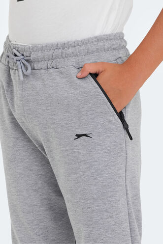 Slazenger LIKE Unisex Kids Sweatpants Stone Gray - Thumbnail