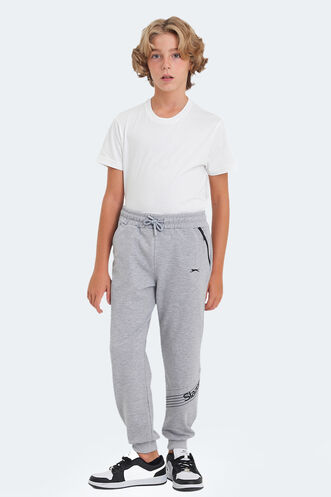 Slazenger LIKE Unisex Kids Sweatpants Stone Gray - Thumbnail