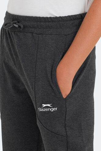 Slazenger LINE Unisex Çocuk Eşofman Altı Koyu Gri - Thumbnail