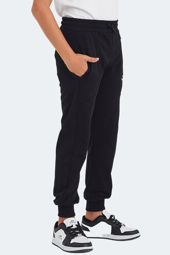 Slazenger LINE Unisex Kids Sweatpants Black - Thumbnail