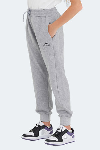 Slazenger LINE Unisex Kids Sweatpants Stone Gray - Thumbnail