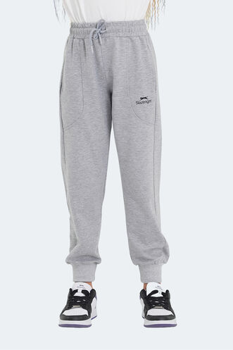 Slazenger LINE Unisex Kids Sweatpants Stone Gray - Thumbnail