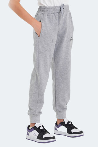 Slazenger LINE Unisex Kids Sweatpants Stone Gray - Thumbnail