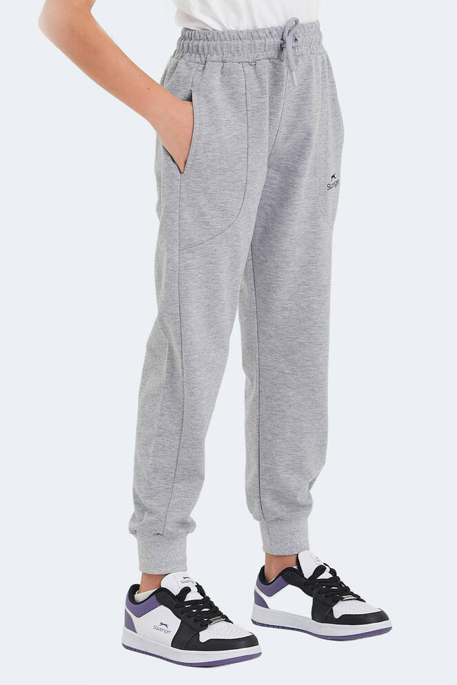 Slazenger LINE Unisex Kids Sweatpants Stone Gray