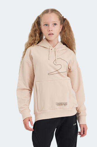 Slazenger LINK Unisex Çocuk Sweatshirt Camel - Thumbnail