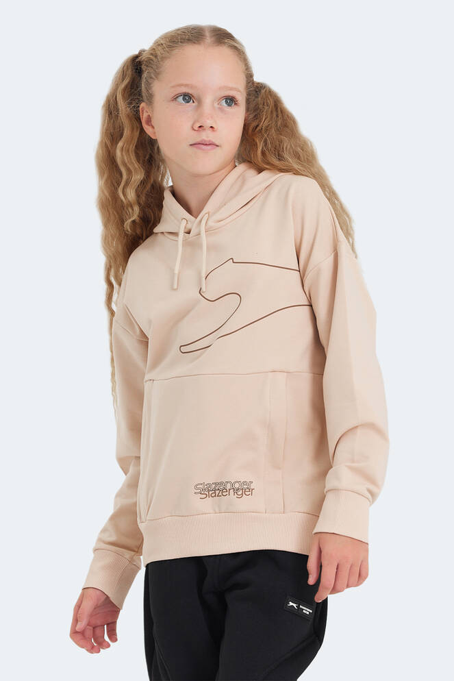 Slazenger LINK Unisex Çocuk Sweatshirt Camel