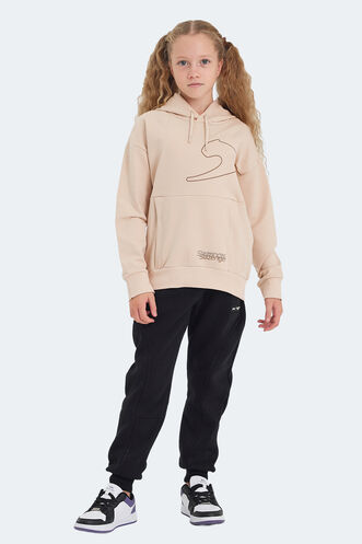 Slazenger LINK Unisex Çocuk Sweatshirt Camel - Thumbnail