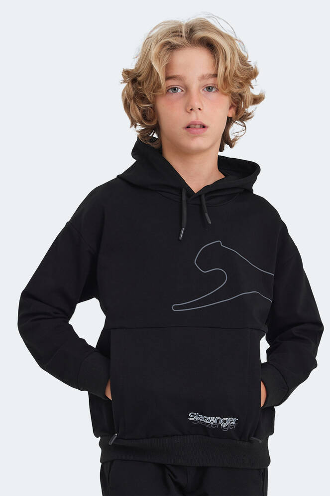 Slazenger LINK Unisex Kids Sweatshirt Black