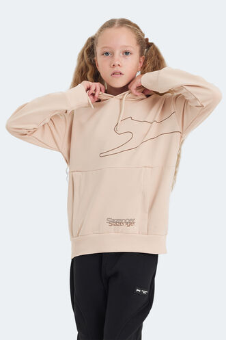 Slazenger LINK Unisex Kids Sweatshirt Camel - Thumbnail