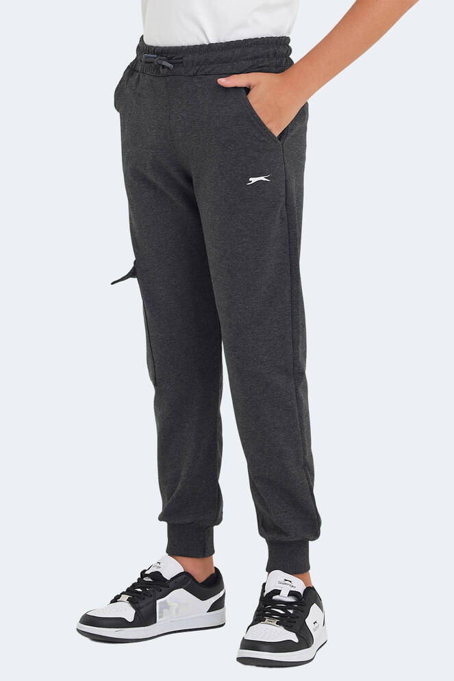 Slazenger LIVE Unisex Çocuk Eşofman Altı Koyu Gri