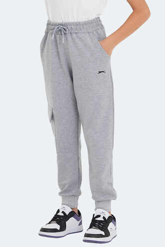 Slazenger LIVE Unisex Kids Sweatpants Stone Gray - Thumbnail