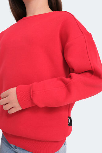 Slazenger LOGAN Girls' Sweatshirt Red - Thumbnail