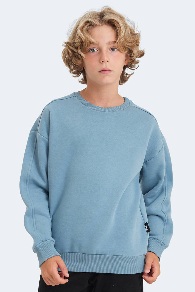 Slazenger LOGAN Unisex Kids Sweatshirt Blue