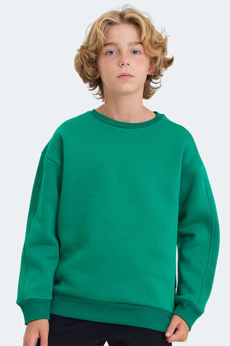 Slazenger - Slazenger LOGAN Unisex Kids Sweatshirt Green