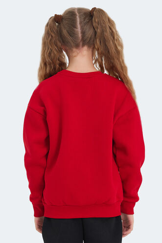 Slazenger LONE Girls' Sweatshirt Red - Thumbnail