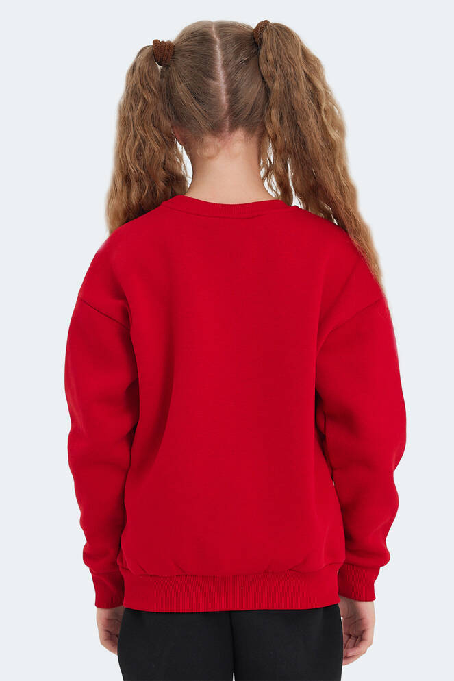 Slazenger LONE Girls' Sweatshirt Red