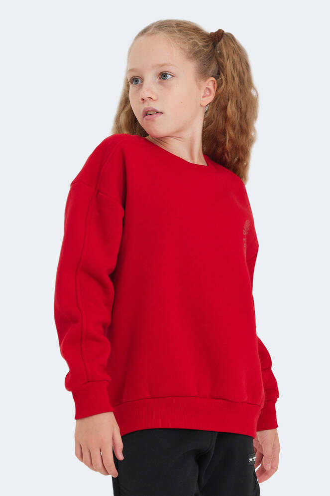 Slazenger LONE Girls' Sweatshirt Red