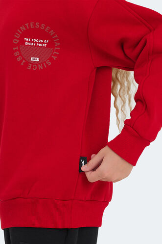 Slazenger LONE Girls' Sweatshirt Red - Thumbnail