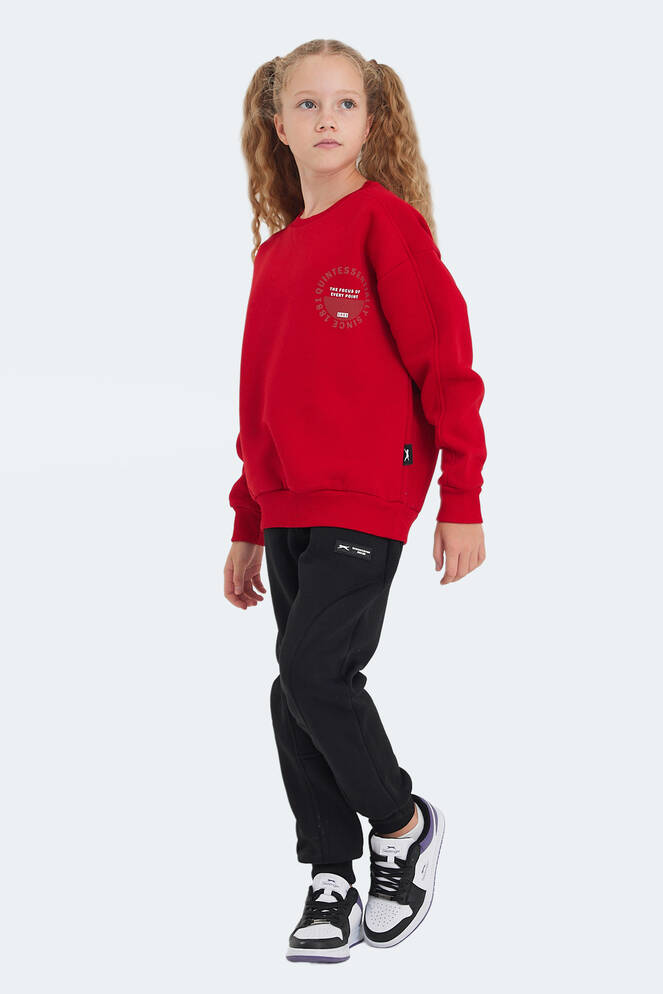 Slazenger LONE Kız Çocuk Sweatshirt Kırmızı