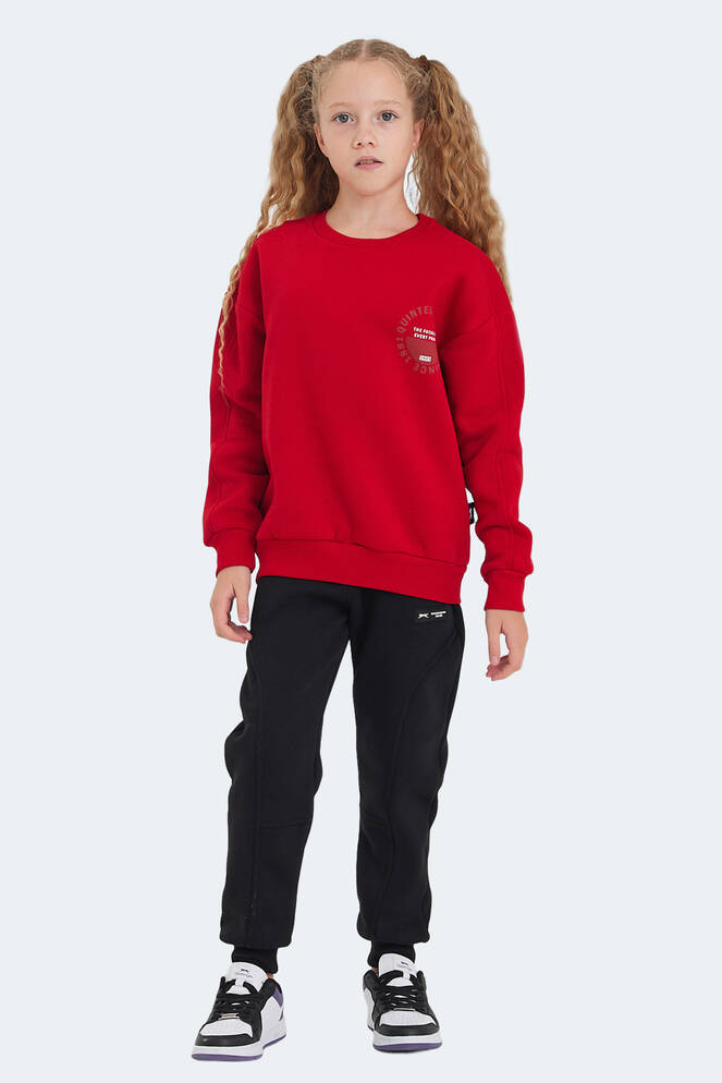 Slazenger LONE Kız Çocuk Sweatshirt Kırmızı