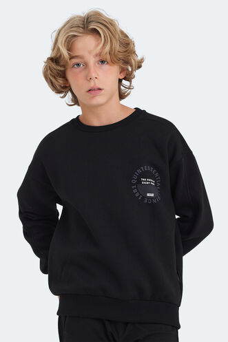 Slazenger - Slazenger LONE Unisex Kids Sweatshirt Black