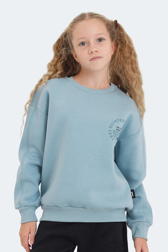 Slazenger - Slazenger LONE Unisex Kids Sweatshirt Blue